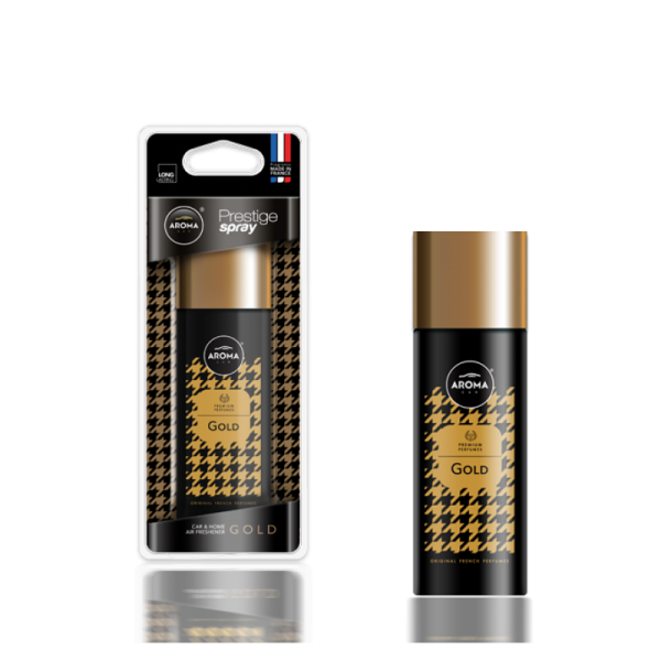 925333: PRESTIGE CAR PERFUME SPRAY - GOLD - AROMA