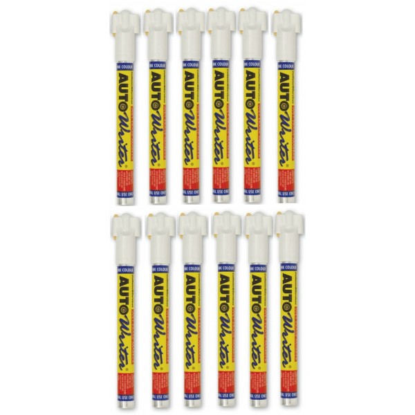 04020056: AUTO WRITER PENS WHITE 12 PACK - USC 37004