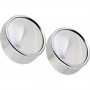 71172: 2 INCH CHROME ROUND ADJUSTABLE BLIND SPOT MIRROR - 2 PACK - CUSTOM ACCESSORIES 