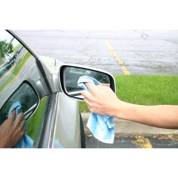 3-5118: GLASS TOWEL WITH FINGER POCKET - 2 PACK - DETAILER'S CHOICE