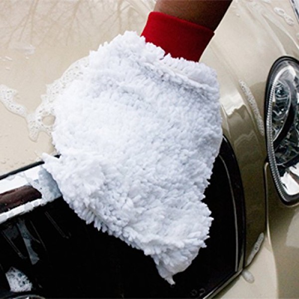 2-3028: FOAM LINED CHENILLE WASH MITT - DETAILER'S CHOICE