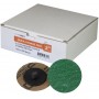 59802: 36 GRIT 2" ROLL-ON GRINDING QUICK CHANGE AZ CLOTH DISCS - TYPE R - GREEN ZIRCONIA - 25/BOX - SUNGOLD ABRASIVES