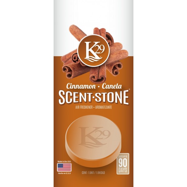 16004: K29 SCENTSTONE AIR FRESHENER - CINNAMON - STERLING TEAL