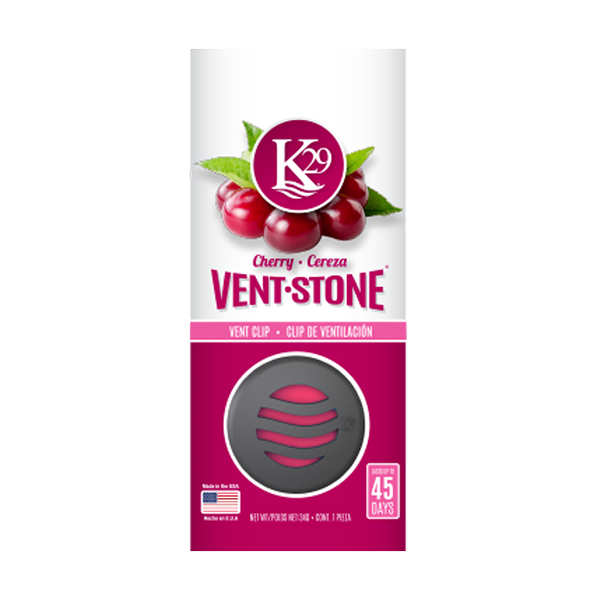 ST24003: K29 VENT STONE AIR FRESHENER - CHERRY - STERLING TEAL