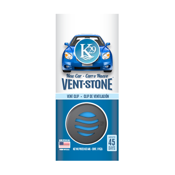 ST24012: K29 VENT STONE AIR FRESHENER - NEW CAR - STERLING TEAL