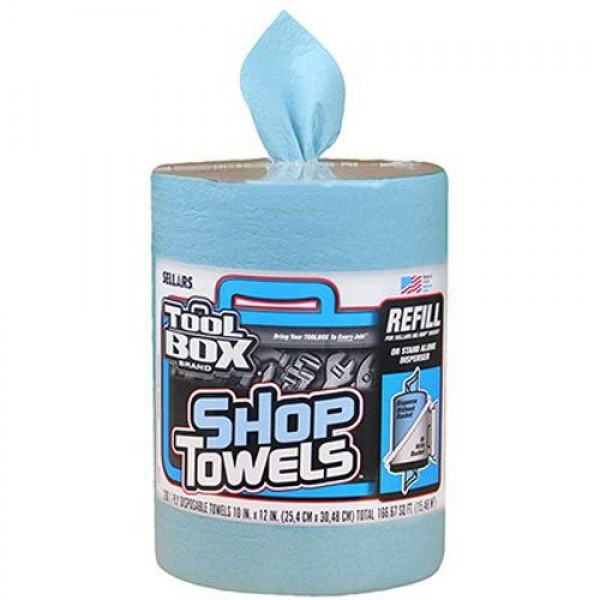 55207: TOOLBOX® Z400 BLUE CENTER PULL TOWELS - 6 ROLLS OF 200 SHEETS - SELLARS